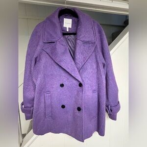 AVEC LES FULLES Double-Breasted Pea Coat